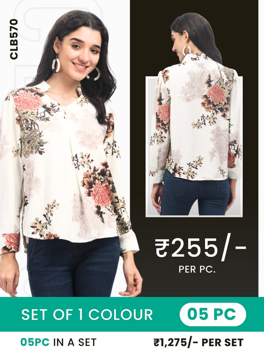 Clobulk Women Top (Set of 5 PC - 1 Colour)- ₹255/ per pc