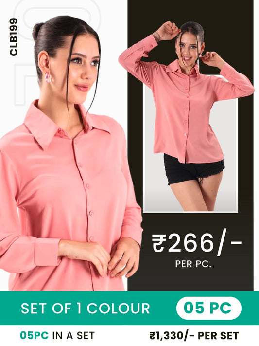 Clobulk Women Shirt (Set of 5 Pc)- ₹266/ per pc