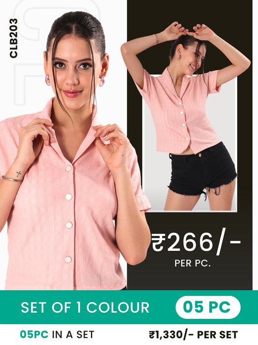 Clobulk Women Shirt (Set of 5 Pc)- ₹266/ per pc