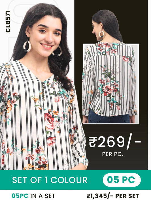 Clobulk Women Top (Set of 5 PC - 1 Colour)- ₹269/ per pc