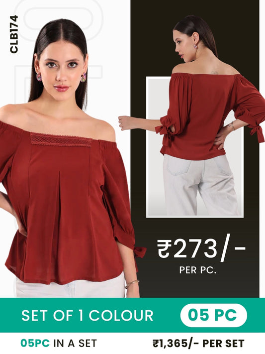 Clobulk Women Top (Set of 5 Pc)- ₹273/ per pc
