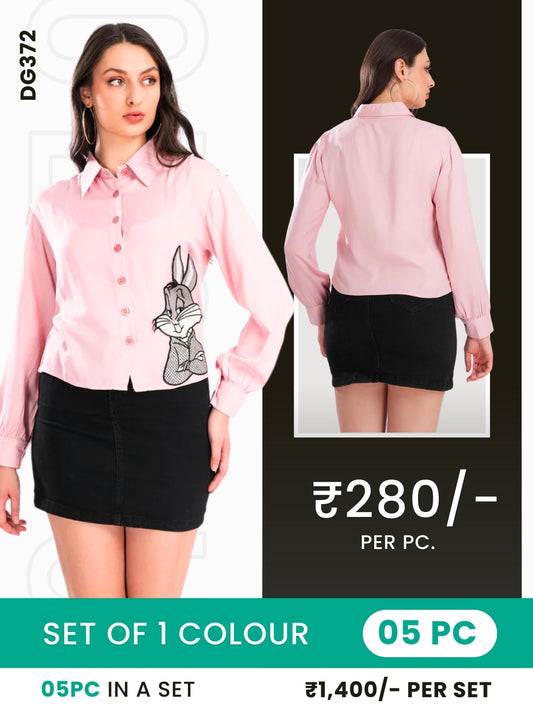 Clobulk Women Shirt (Set of 5 Pc)- ₹280/ per pc