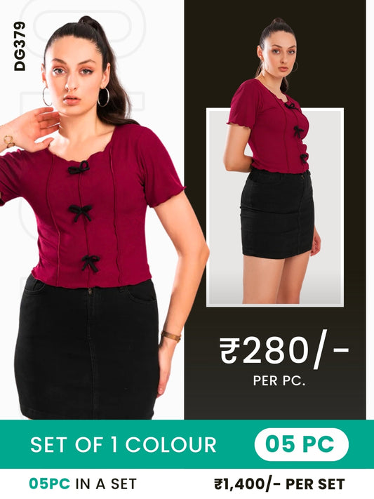 Clobulk Women Top (Set of 5 Pc)- ₹280/ per pc