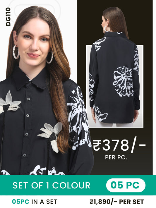 Clobulk Women Shirt (Set of 5 Pc)- ₹378/ per pc