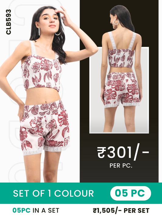 Clobulk Women Co-ord Set (Set of 5 Pc)- ₹301/ per pc