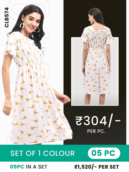 Clobulk Women Dress (Set of 5 PC - 1 Colour)- ₹304/ per pc