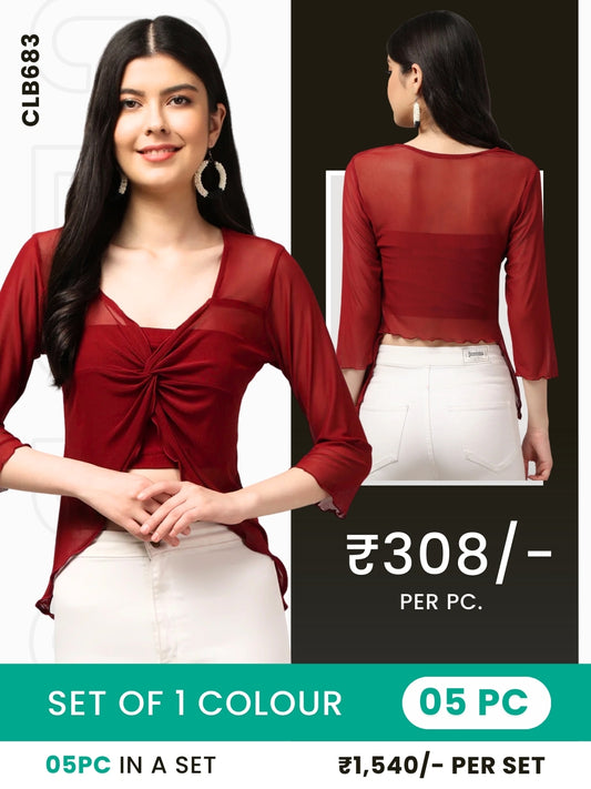 Clobulk Women Top (Set of 5 Pc)- ₹308/ per pc