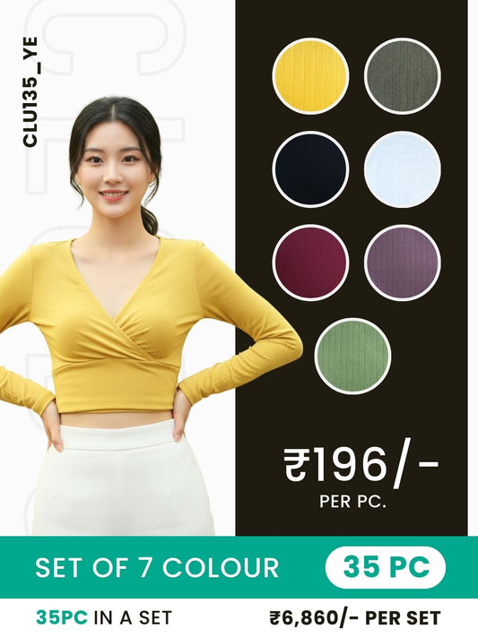 Clobulk Women Top (Set of 35 PC - 7 Colour)- ₹196/ per pc