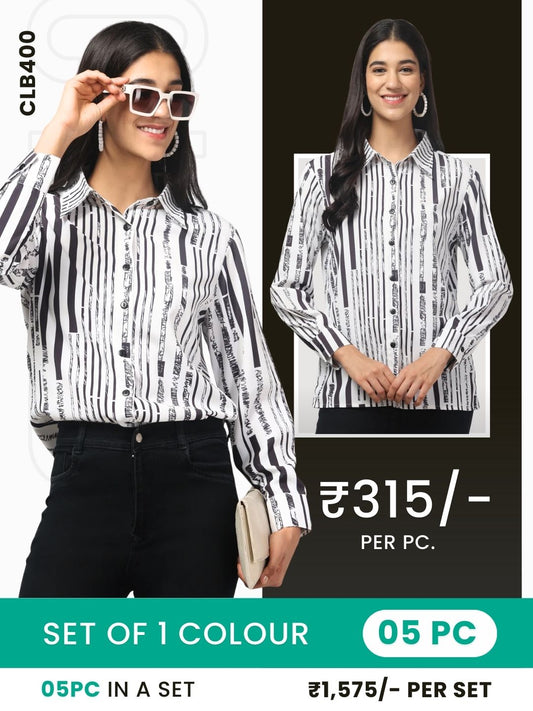 Clobulk Women Shirt (Set of 5 Pc)- ₹315/ per pc