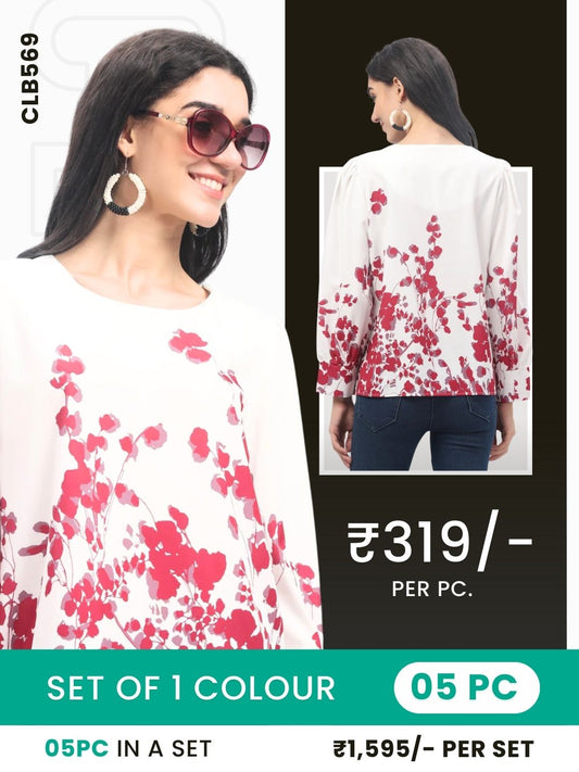 Clobulk Women Top (Set of 5 PC - 1 Colour)- ₹319/ per pc