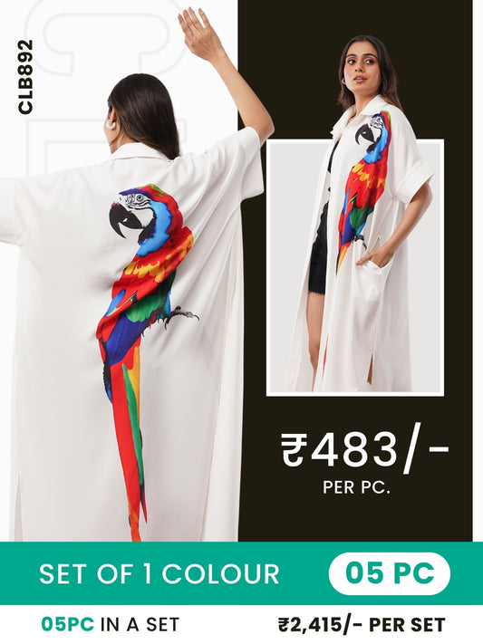 Clobulk Women Shrug (Set of 5 Pc- 1 Colour)- ₹483/ per pc