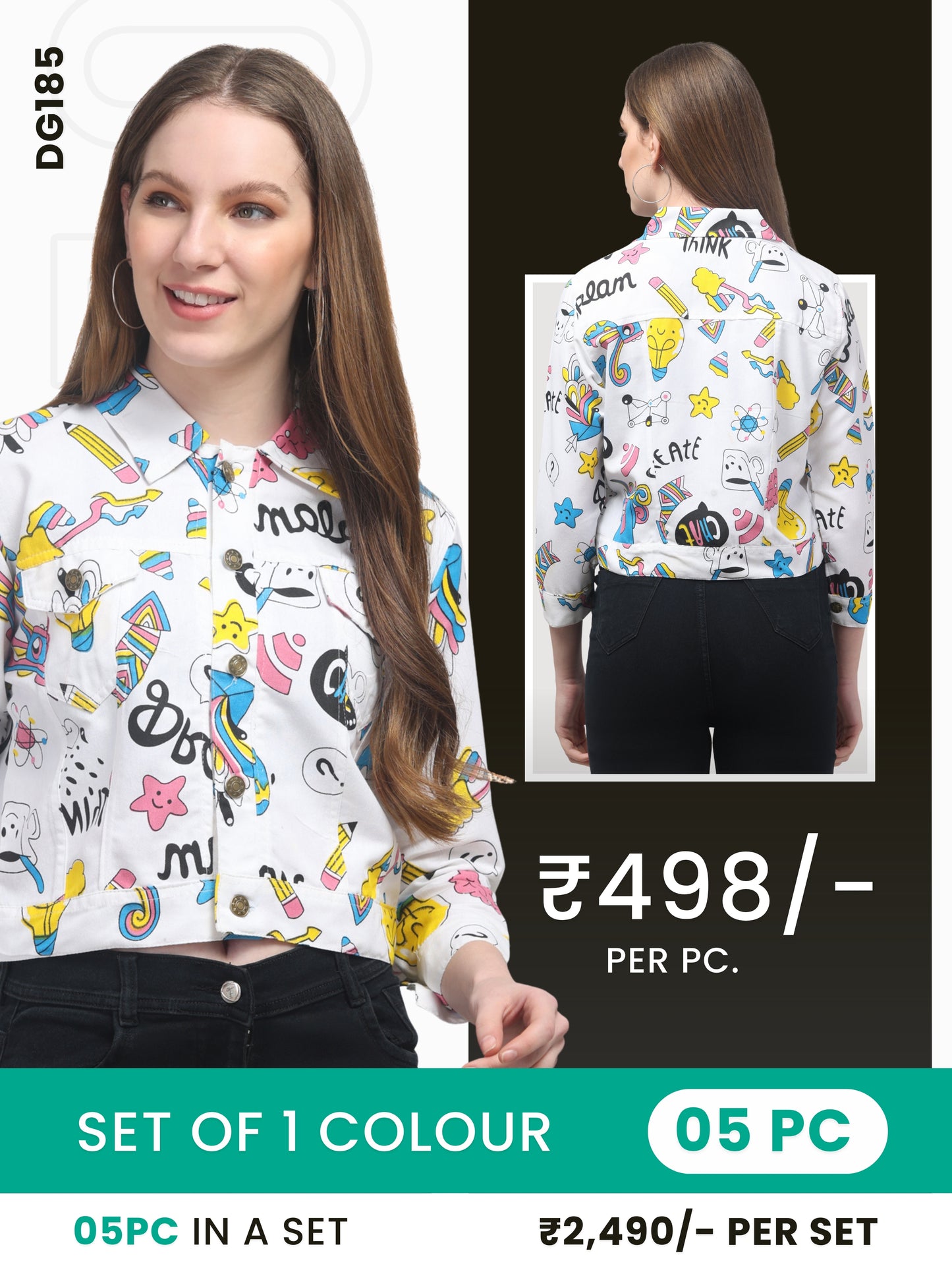 Clobulk Women Jacket (Set of 5 Pc)- ₹498/ per pc