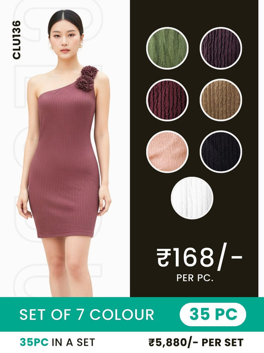Clobulk Women Dress (Set of 35 PC - 7 Colour)- ₹168/ per pc
