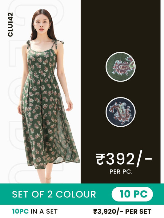 Clobulk Women Dress (Set of 10 PC - 2 Colour)- ₹392/ per pc