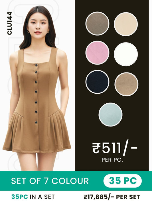 Clobulk Women Dress (Set of 35 PC - 7 Colour)- ₹511/ per pc