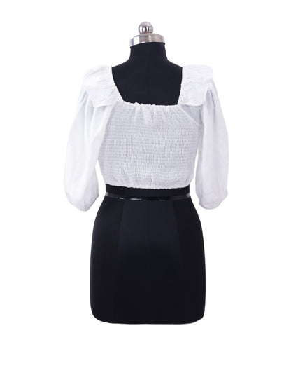 White Trendy Top For Womens