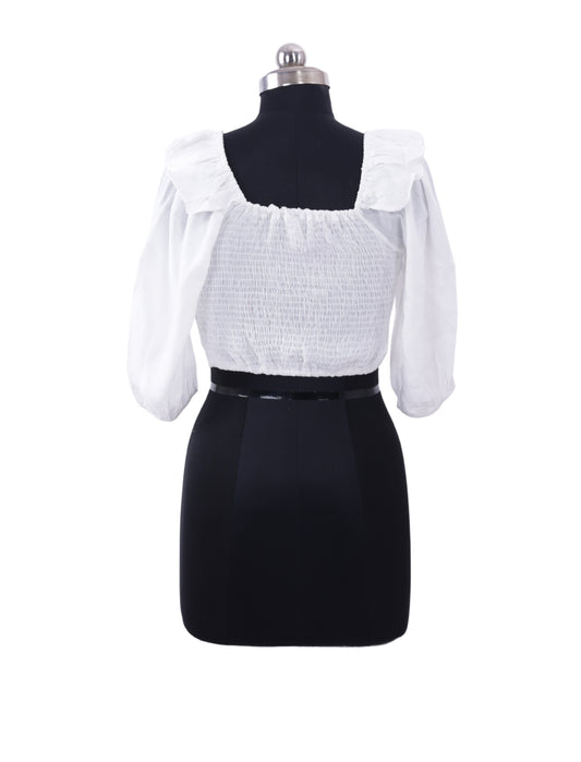 White Trendy Top For Womens