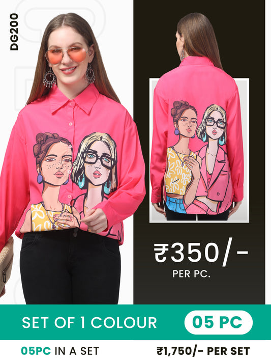 Clobulk Women Shirt (Set of 5 Pc)- ₹350/ per pc