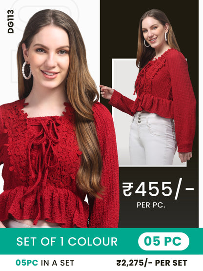 Clobulk Women Top (Set of 5 Pc)- ₹455/ per pc