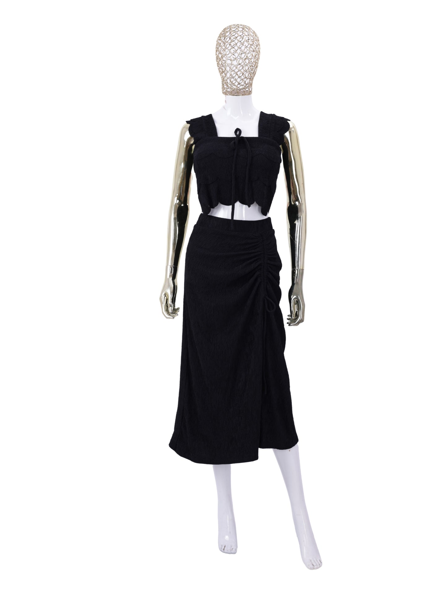 Black Party Wear Co ord Set For Womens