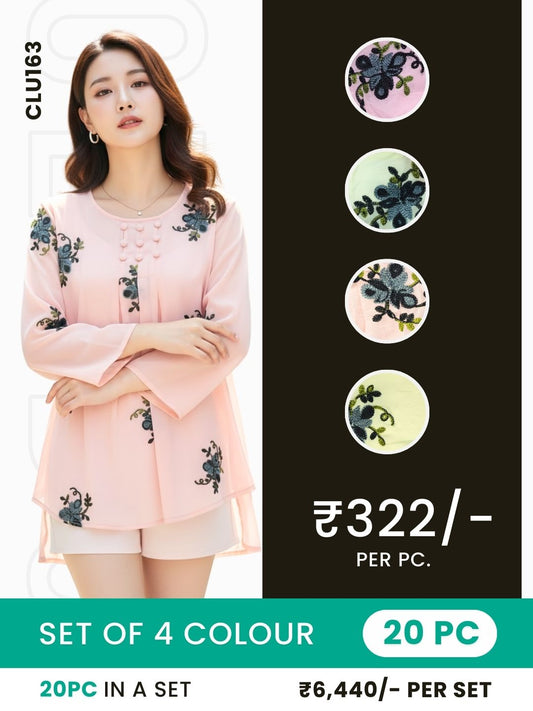 Clobulk Women Top (Set of 20 PC - 4 Colour)- ₹322/ per pc