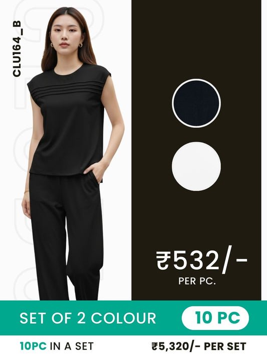 Clobulk Women Co-ord Set (Set of 10 PC - 2 Colour)- ₹532/ per pc