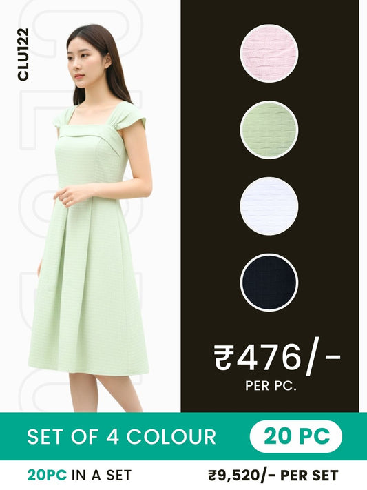 Clobulk Women Dress (Set of 20 PC - 4 Colour)- ₹476/ per pc