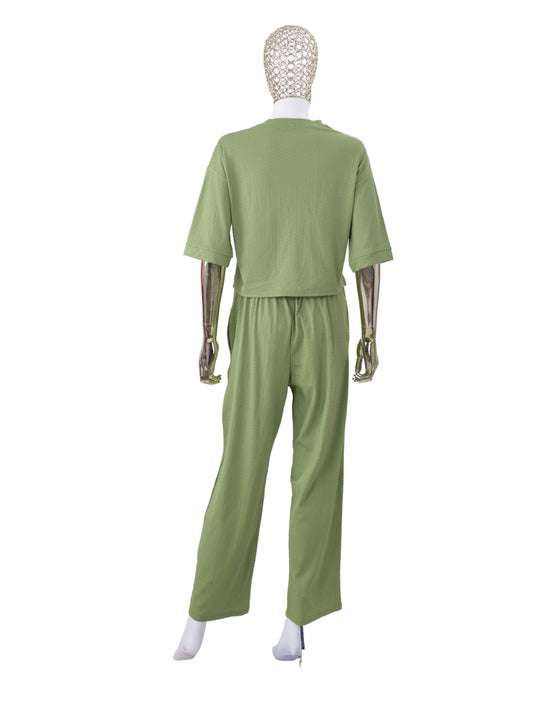 Green Cat Patch Co ord Set Women
