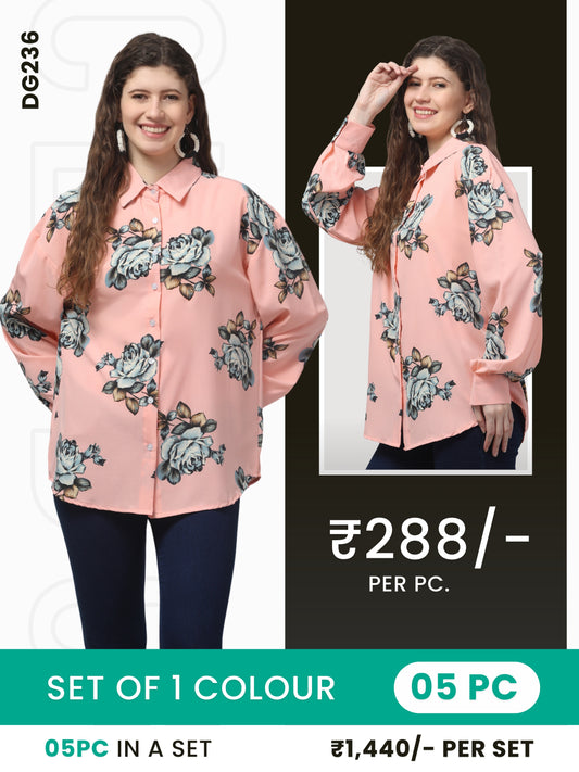 Clobulk Women Shirt (Set of 5 Pc)- ₹288/ per pc
