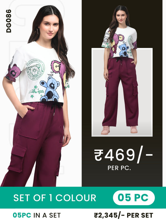 Clobulk Women Co-ord Set (Set of 5 Pc)- ₹469/ per pc