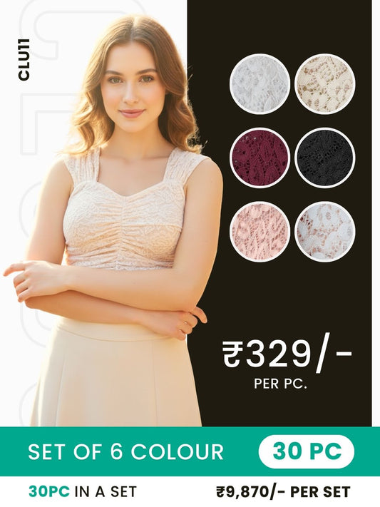 Clobulk Women Top (Set of 30 Pc- 6 Colour)- ₹329/ per pc