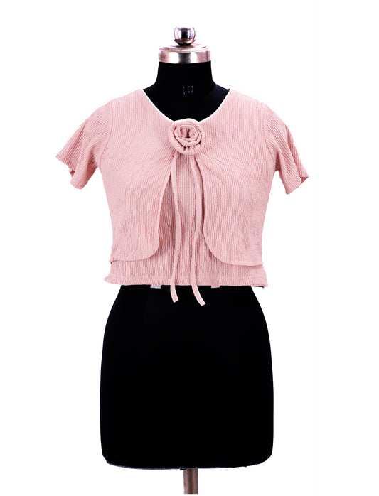 Pink Western Top For Womens