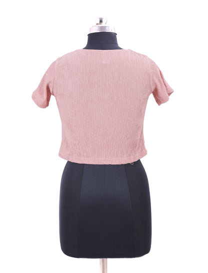 Pink Western Top For Womens