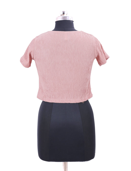 Pink Western Top For Womens