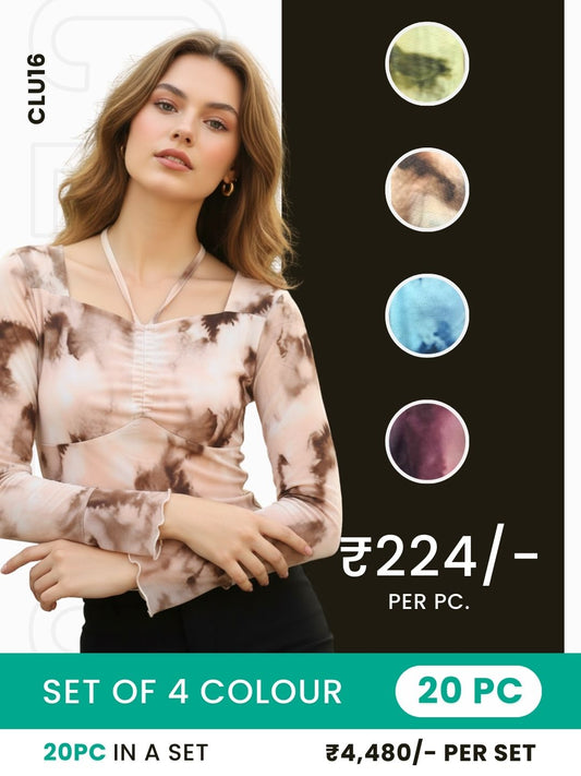 Clobulk Women Top (Set of 20 Pc- 4 Colour)- ₹224/ per pc
