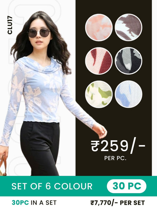 Clobulk Women Top (Set of 30 Pc- 6 Colour)- ₹259/ per pc