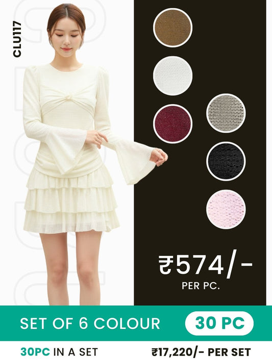 Clobulk Women Dress (Set of 30 PC - 6 Colour)- ₹574/ per pc