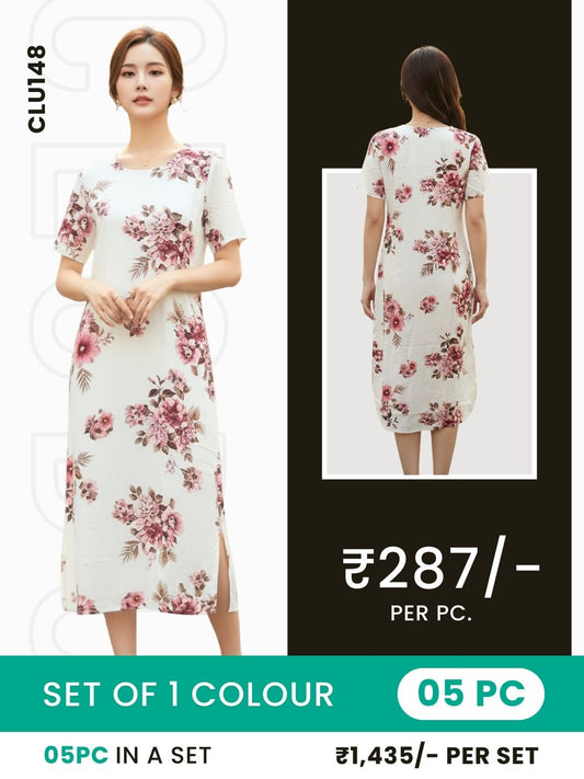 Clobulk Women Dress (Set of 5 PC - 1 Colour)- ₹287/ per pc