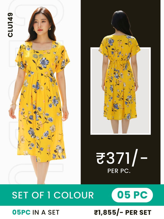 Clobulk Women Dress (Set of 5 PC - 1 Colour)- ₹371/ per pc