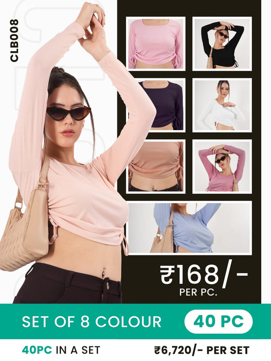 Clobulk Women Top (Set of 40 Pc - 8 Colour)- ₹168/ per pc