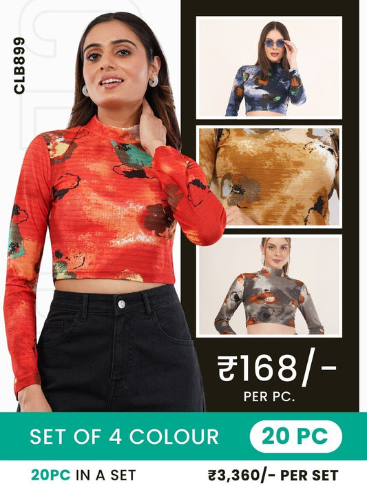 Clobulk Women Top (Set of 20 Pc- 4 Colour)- ₹168/ per pc