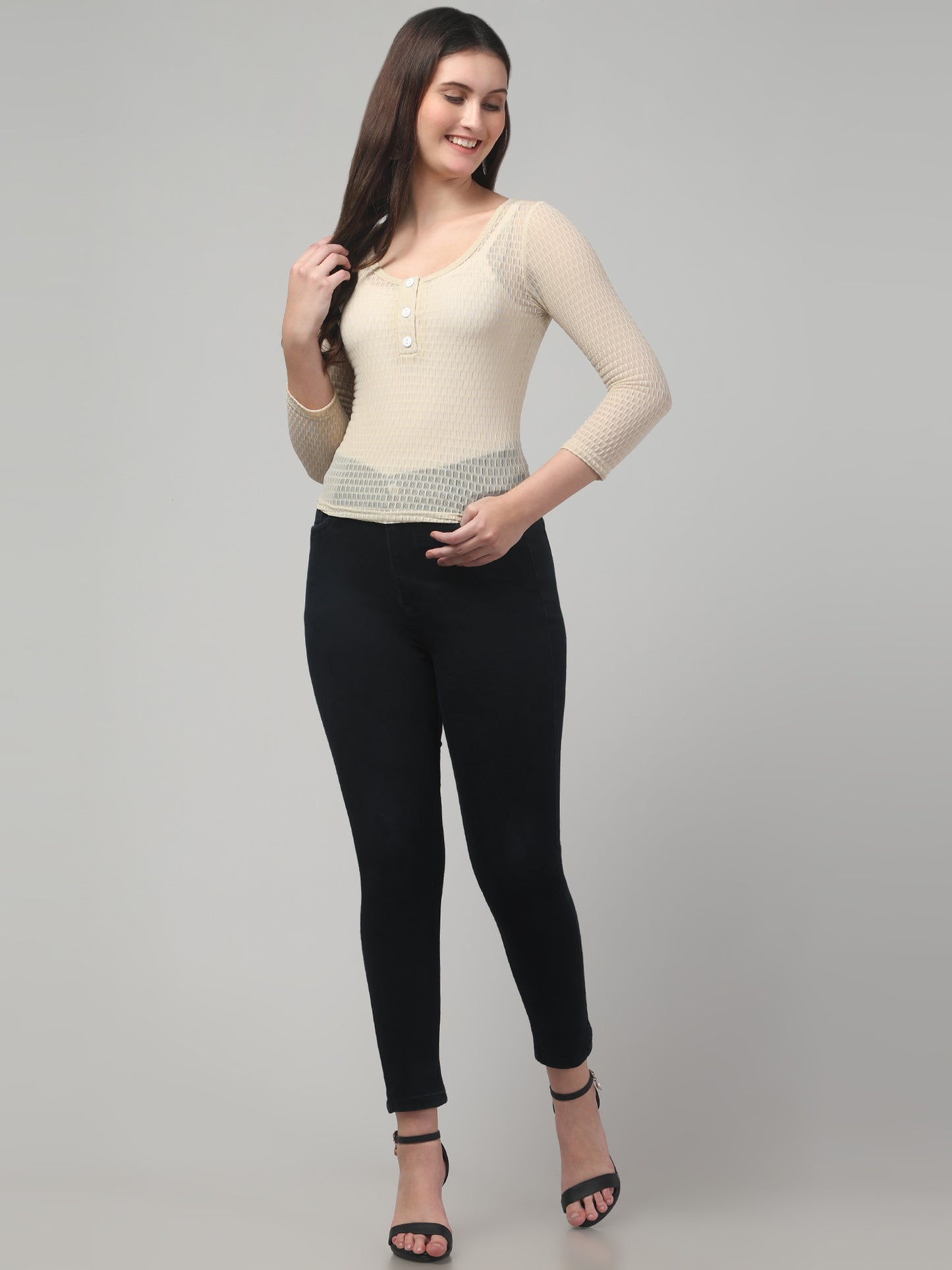 White Cool Top For Womens