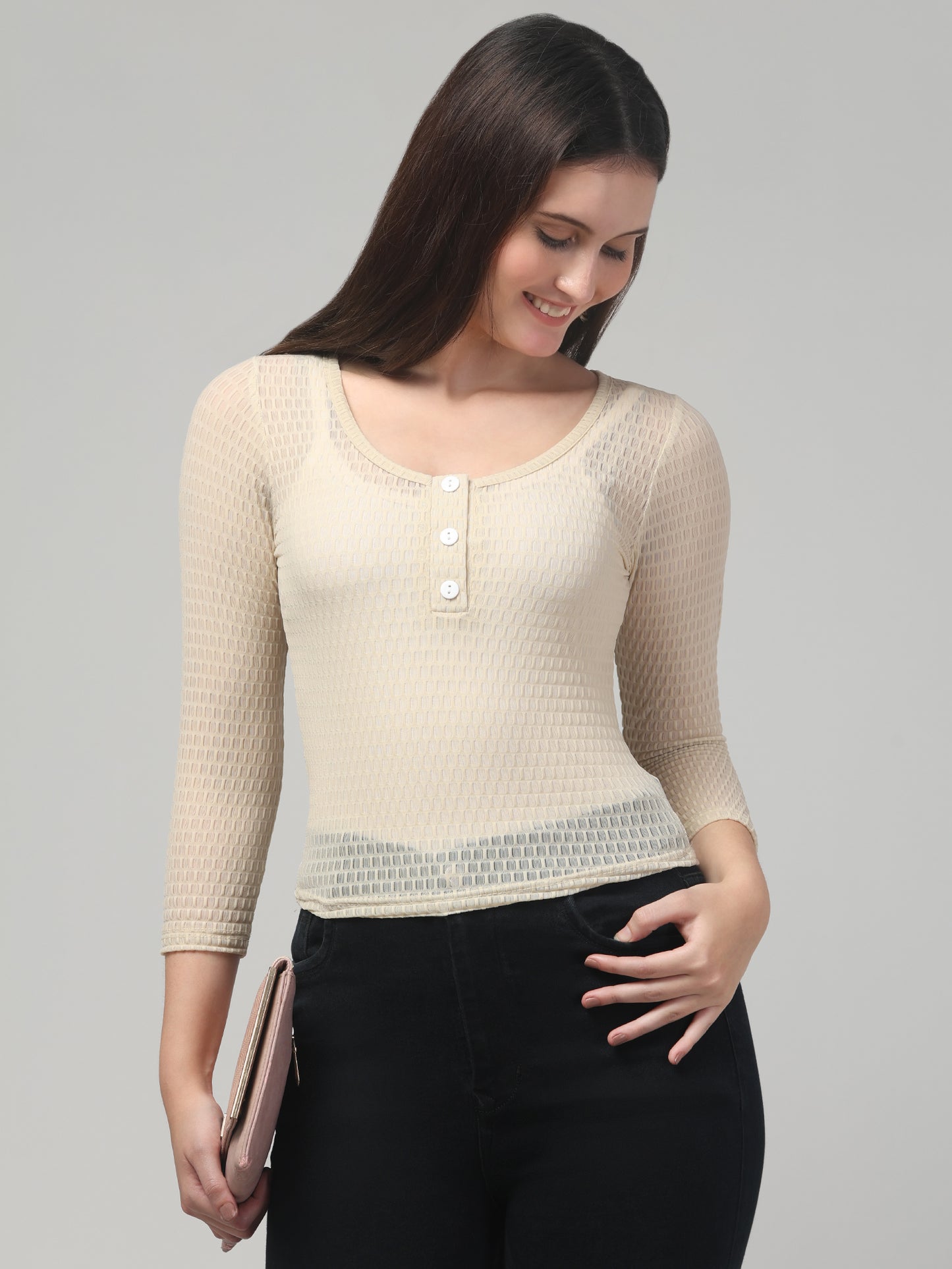 White Cool Top For Womens