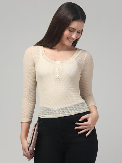 White Cool Top For Womens