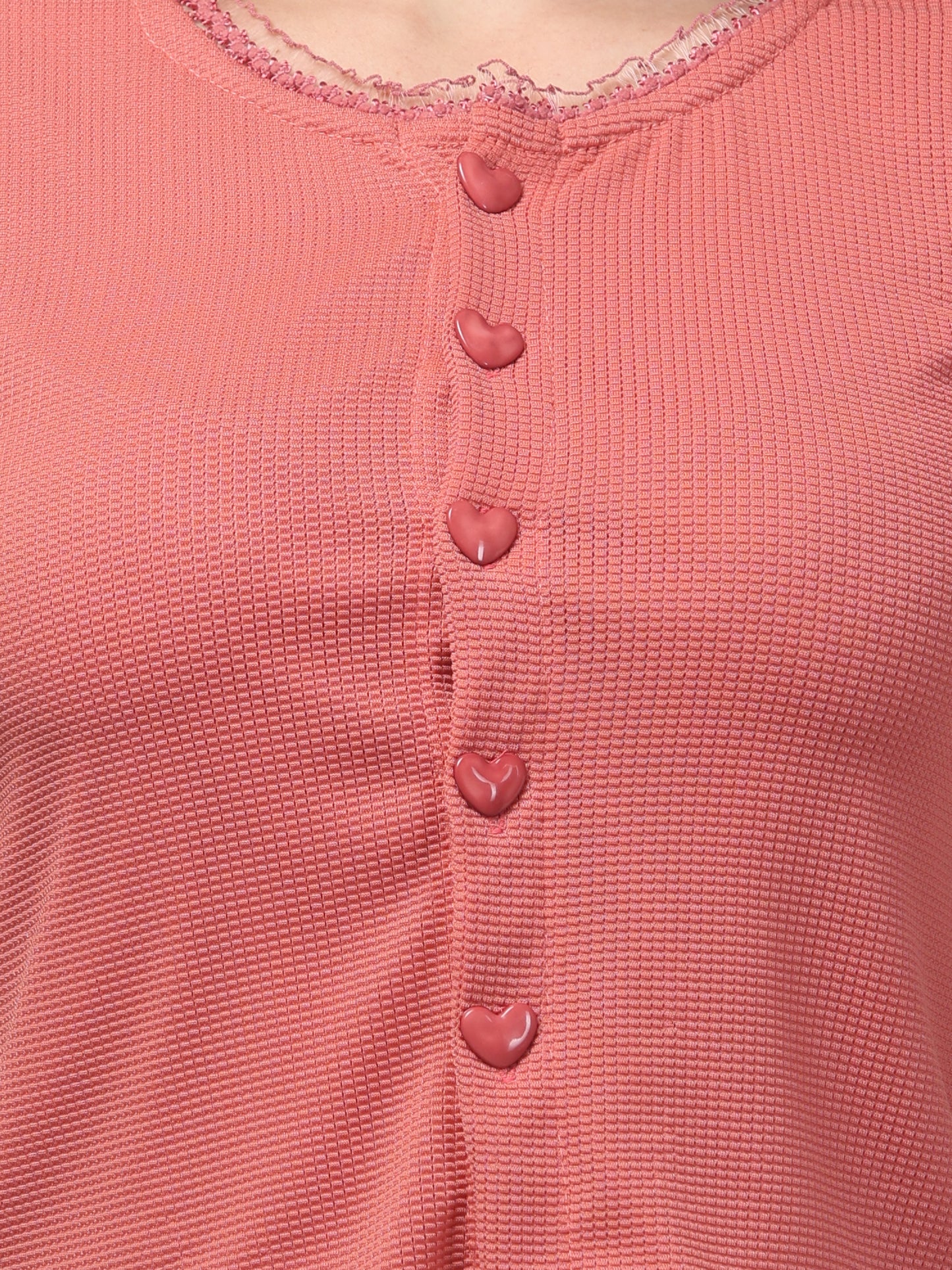 Pink Lace Crop Top For Womens