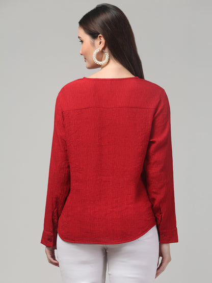 Cute Red Top For Womens
