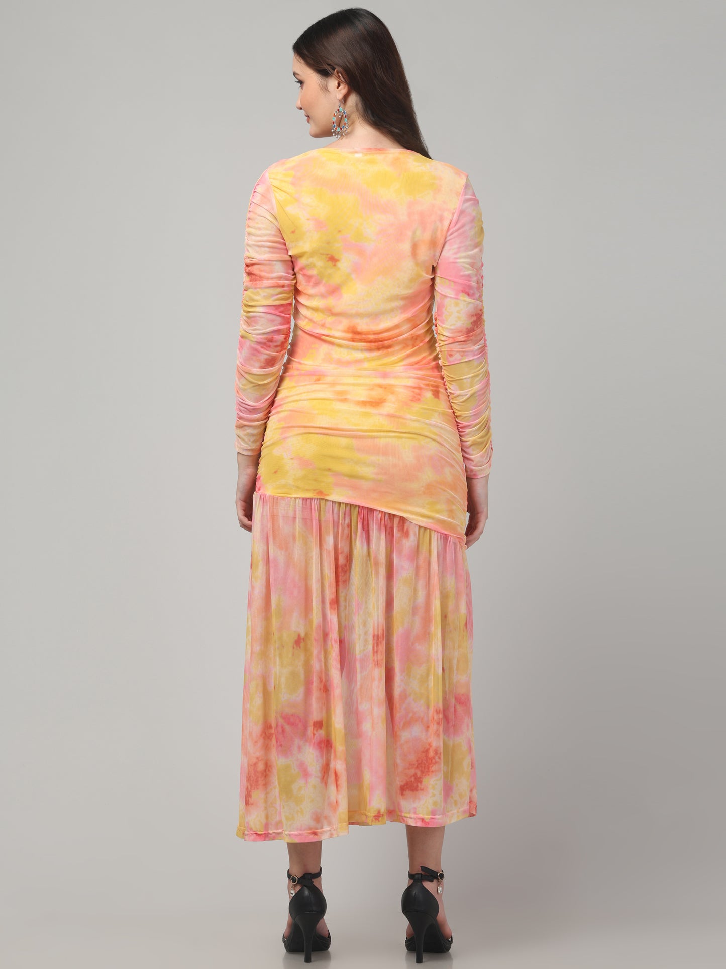 Yellow Long Dress For Womens