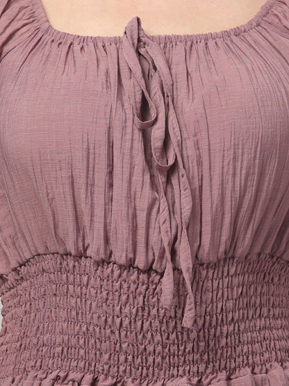 Pink Western One Piece Dress For Women