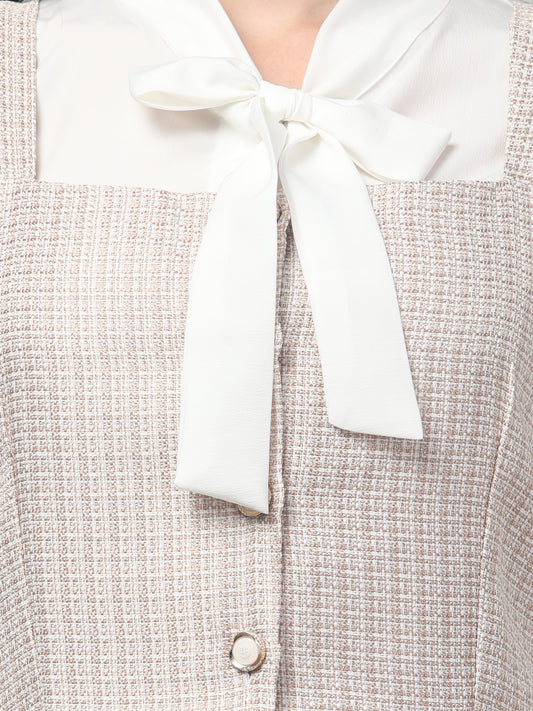 White Short Shirt Style Dress For Womens