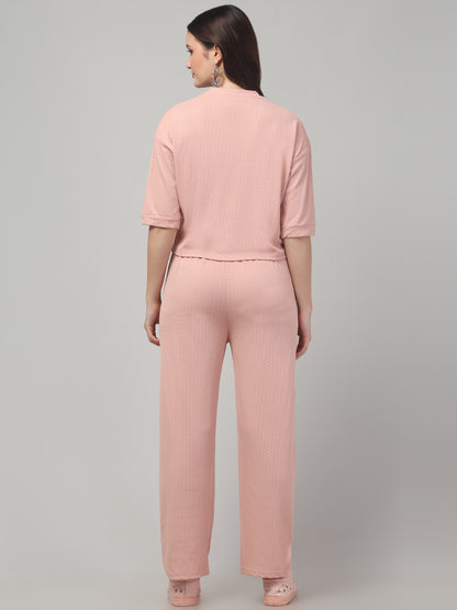 Rose Gold Cat Patch Co ord Set Women